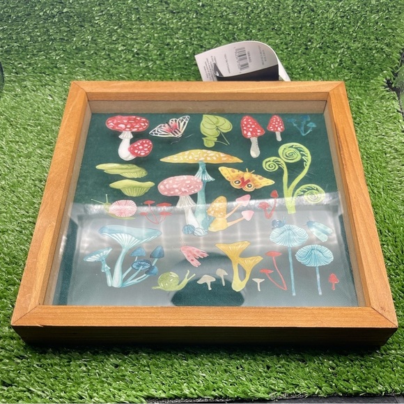 Framed Mushroom Wall Art, 12x12, NWT - Picture 3 of 5